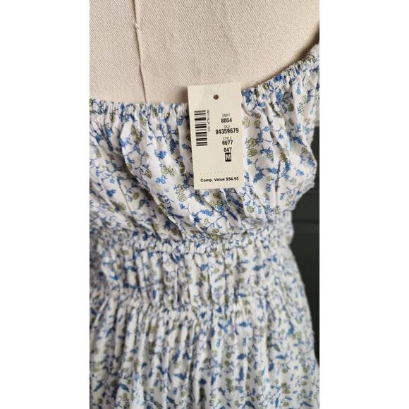 Aeropostale Short Sleeve Floral Scoop Neck Double Tie Milkmaid Dress NWT $55 - Picture 5 of 6
